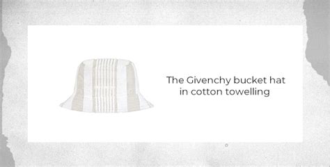 givenchy towelling cap